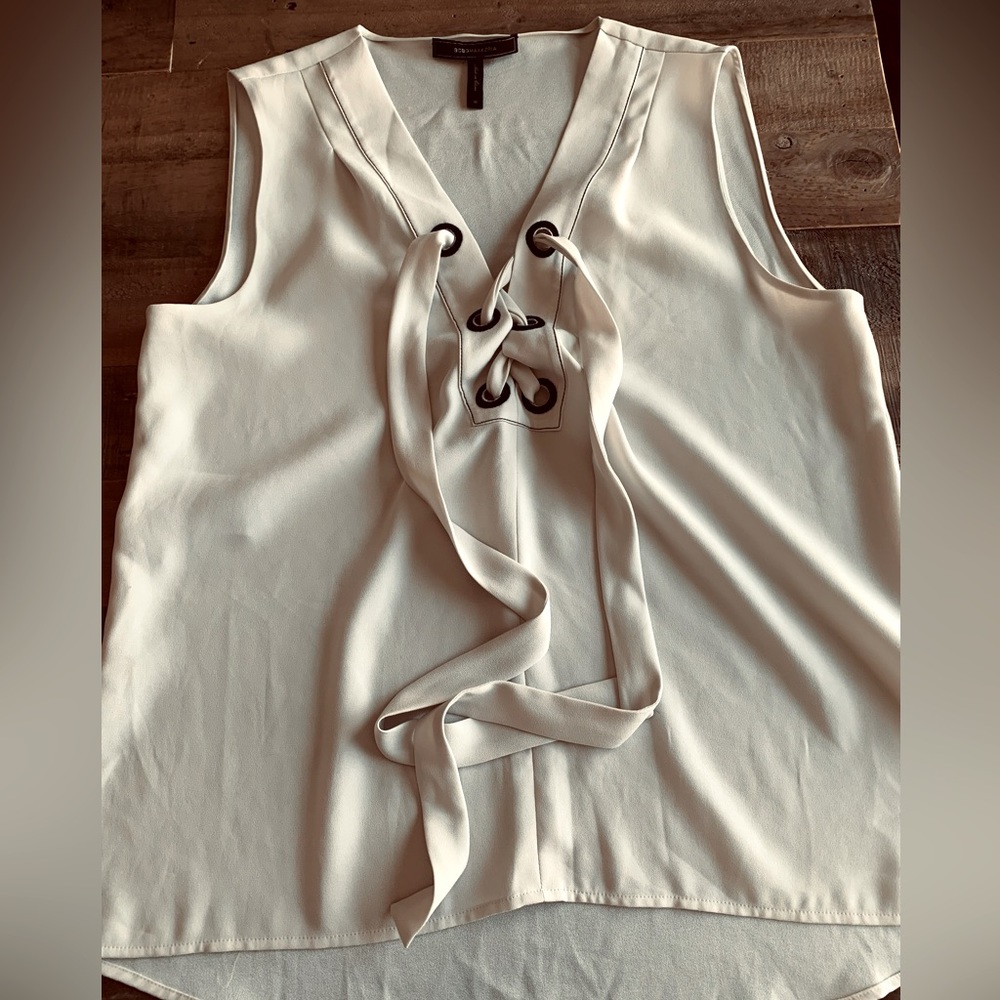 BCBGMaxAria sleeveless blouse